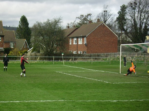 'It's there..!' Sam Williams scores the decisive goal from the penalty spot