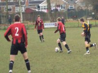 Tim Broome in action in the home game against Dolgellau